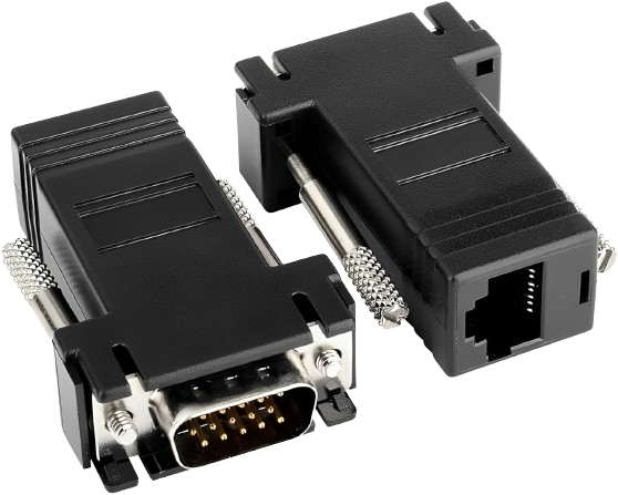 Adaptador RJ45 para VGA macho